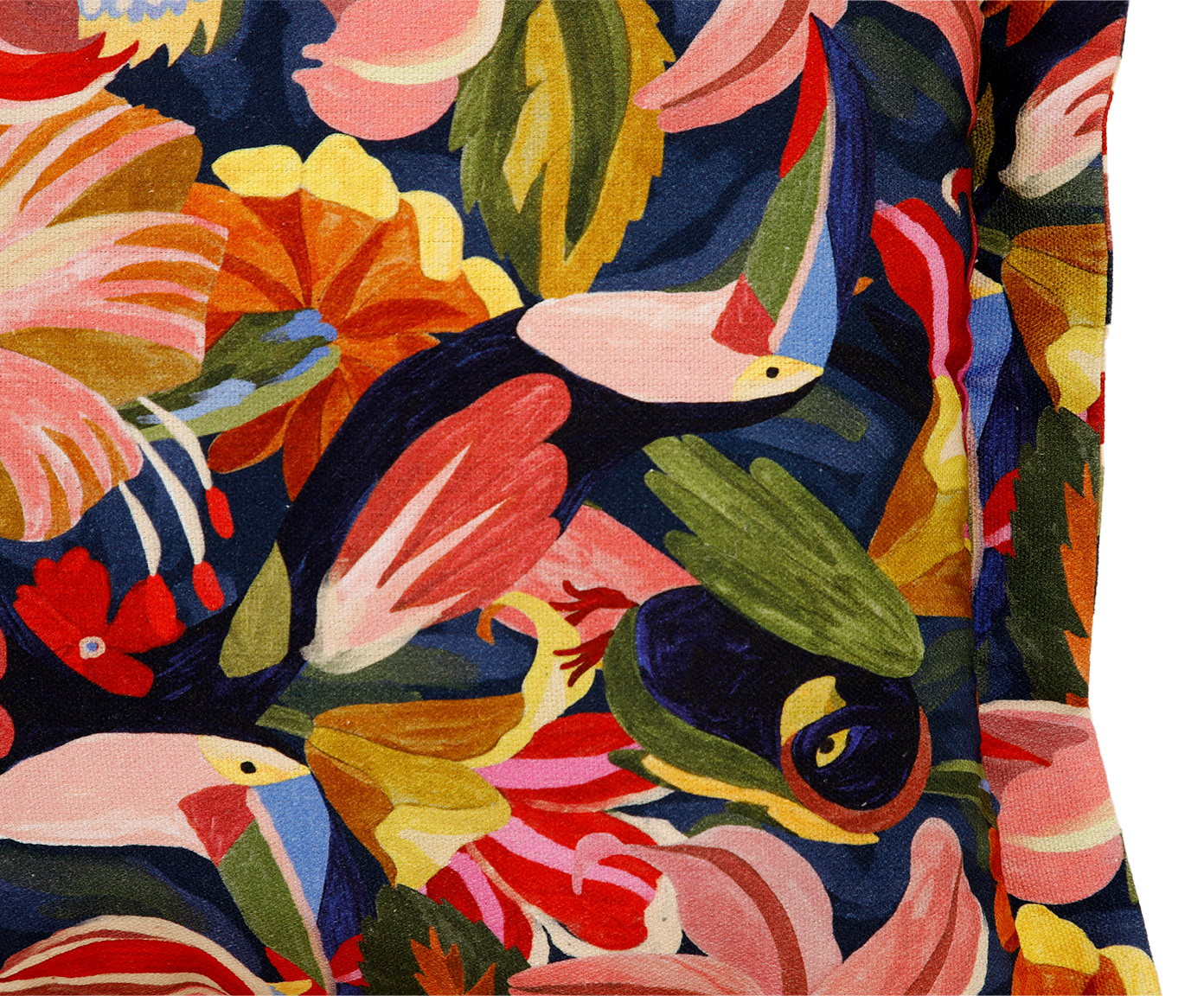 Capa de Almofada Dupla Face Floral e Listras image number 5