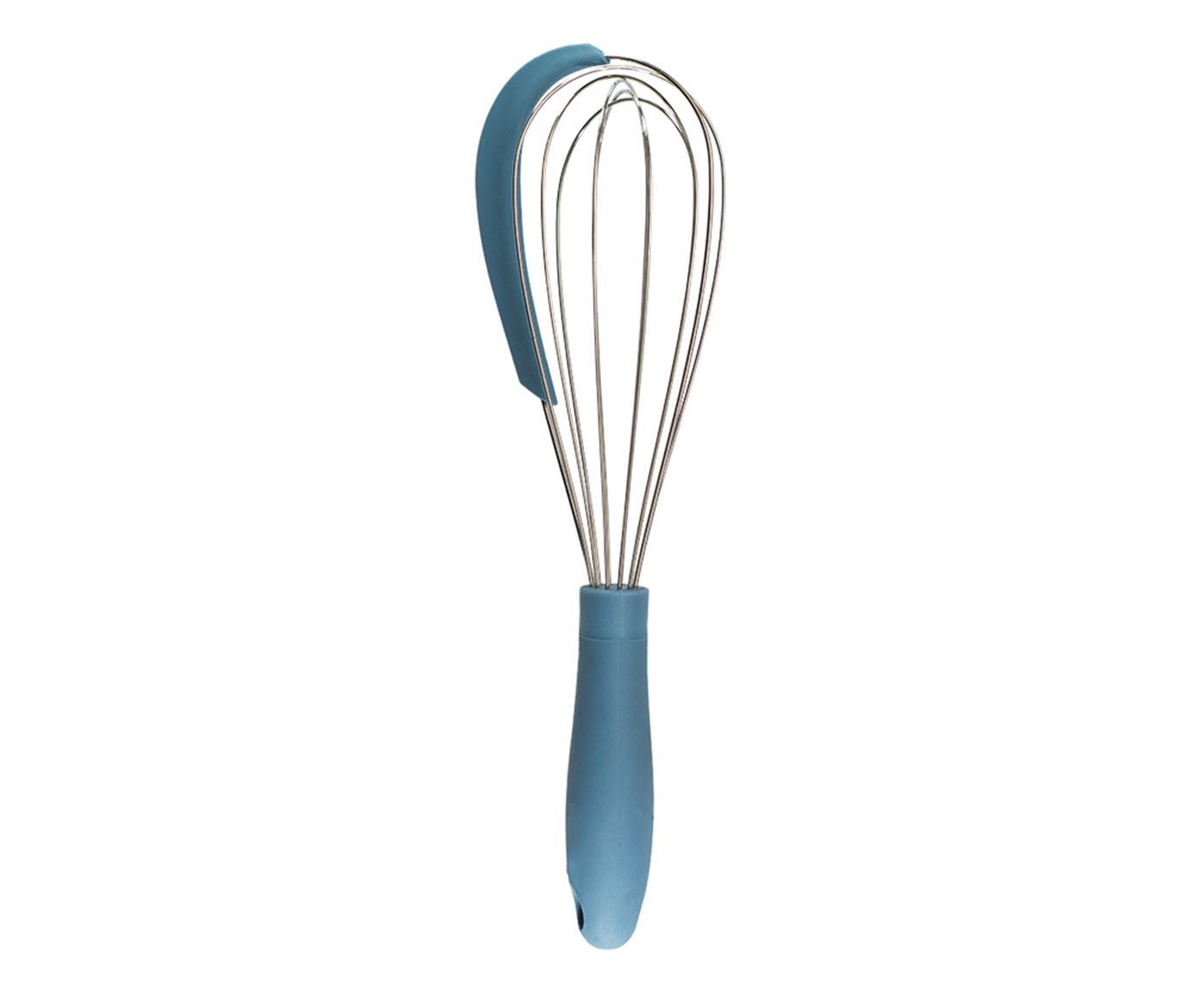 Batedor de Ovos com Raspador em Inox Lucca - Azul - image 0