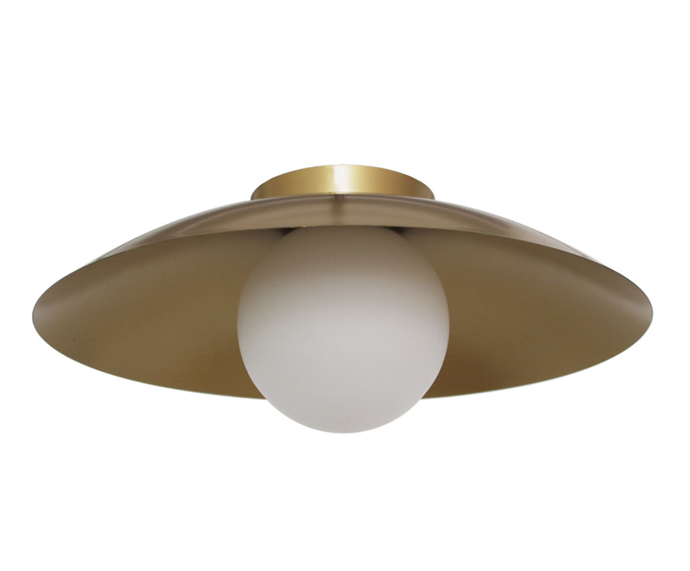 Plafon Sobrepor 28W Cuia Dourado image number 0