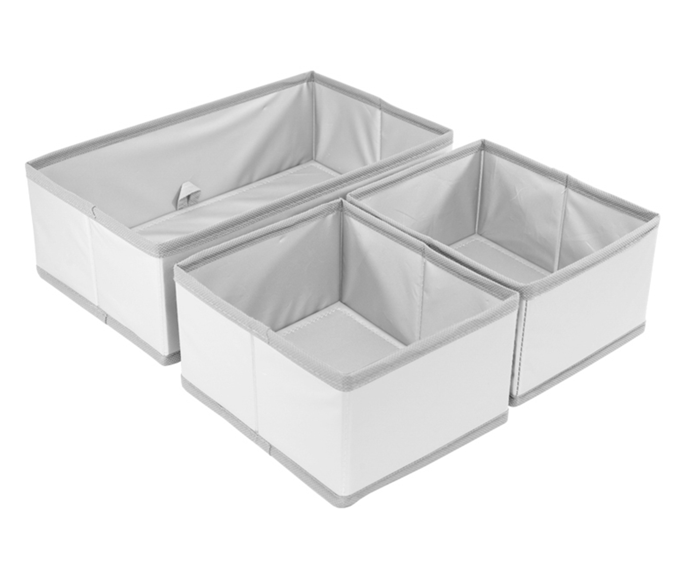 Jogo de Organizadores Dobr&aacute;veis Oikos Cinza - image 0