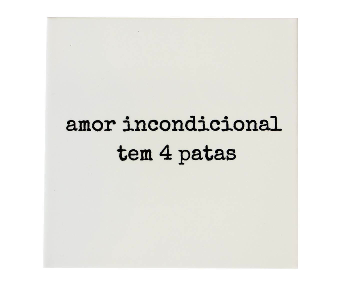 Azulejo Decorativo "Amor tem Quatro Patas" - image 0