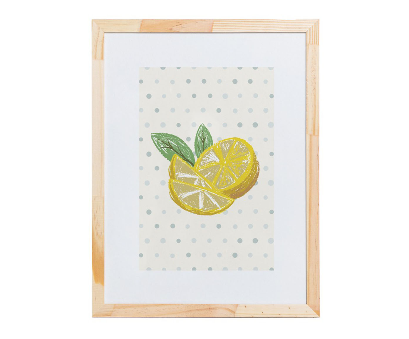 Quadro Lim&atilde;o I Amarelo e Branco - image 0