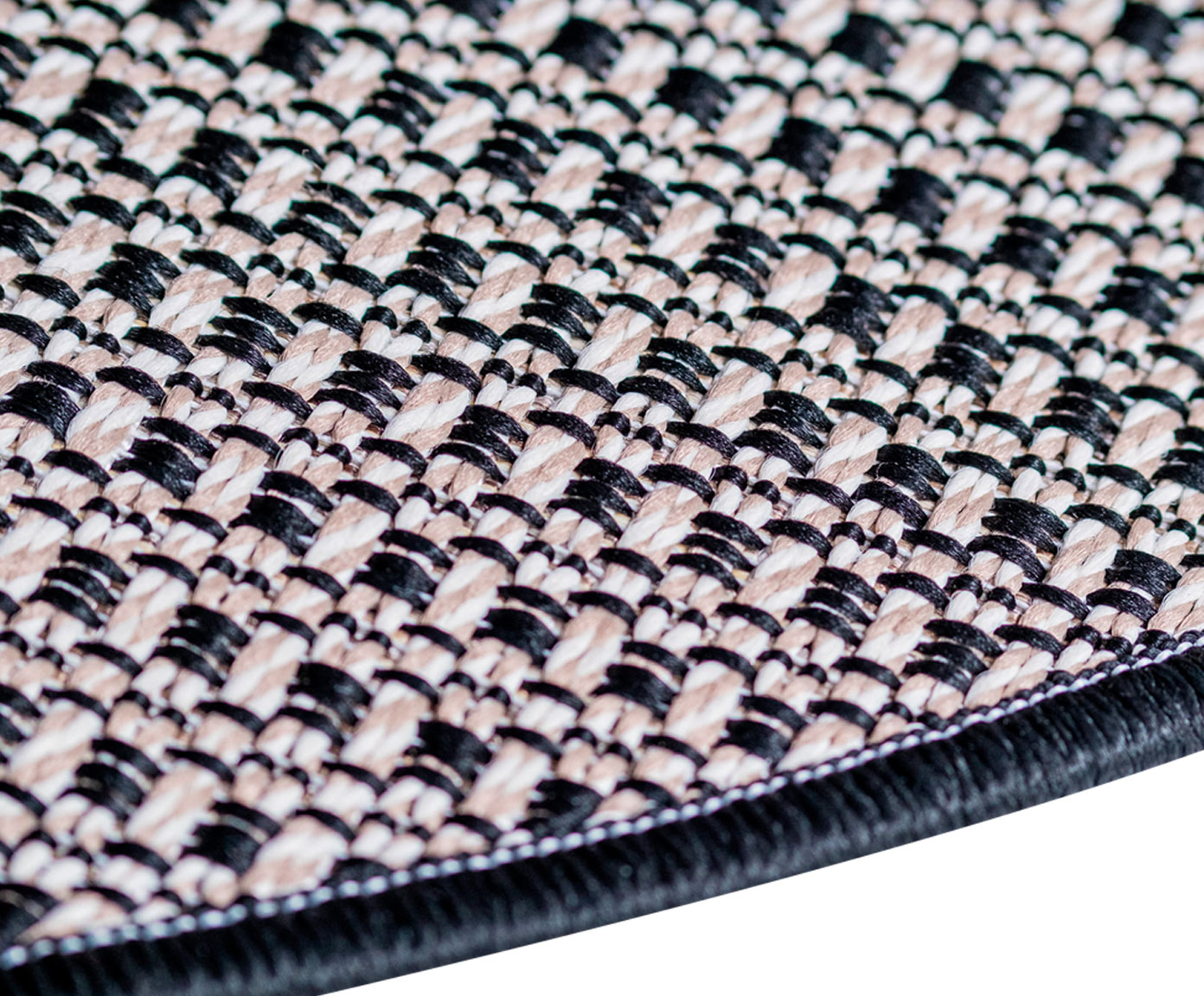Tapete Redondo Artesanal Look Jacquard Ibisco image number 3