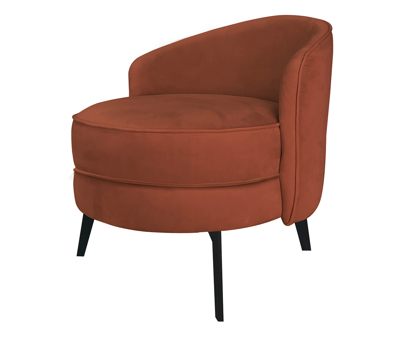 Poltrona em Veludo Flip - Canela - image 0