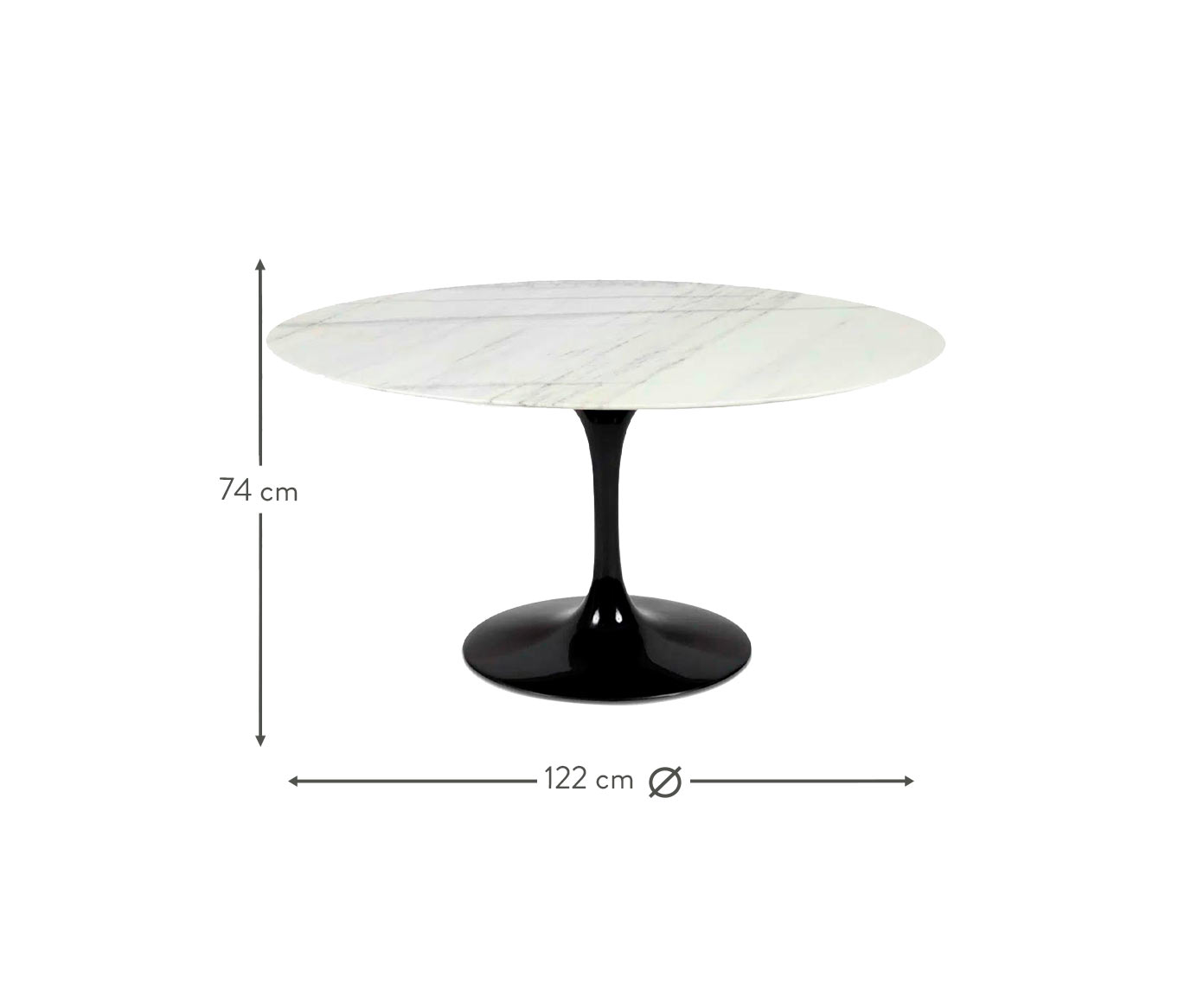 Mesa Saarinen Oval Espirito Santo Base Preta image number 4
