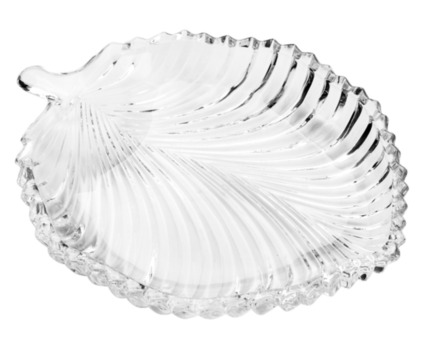 Prato Decorativo em Cristal Leaf - image 1