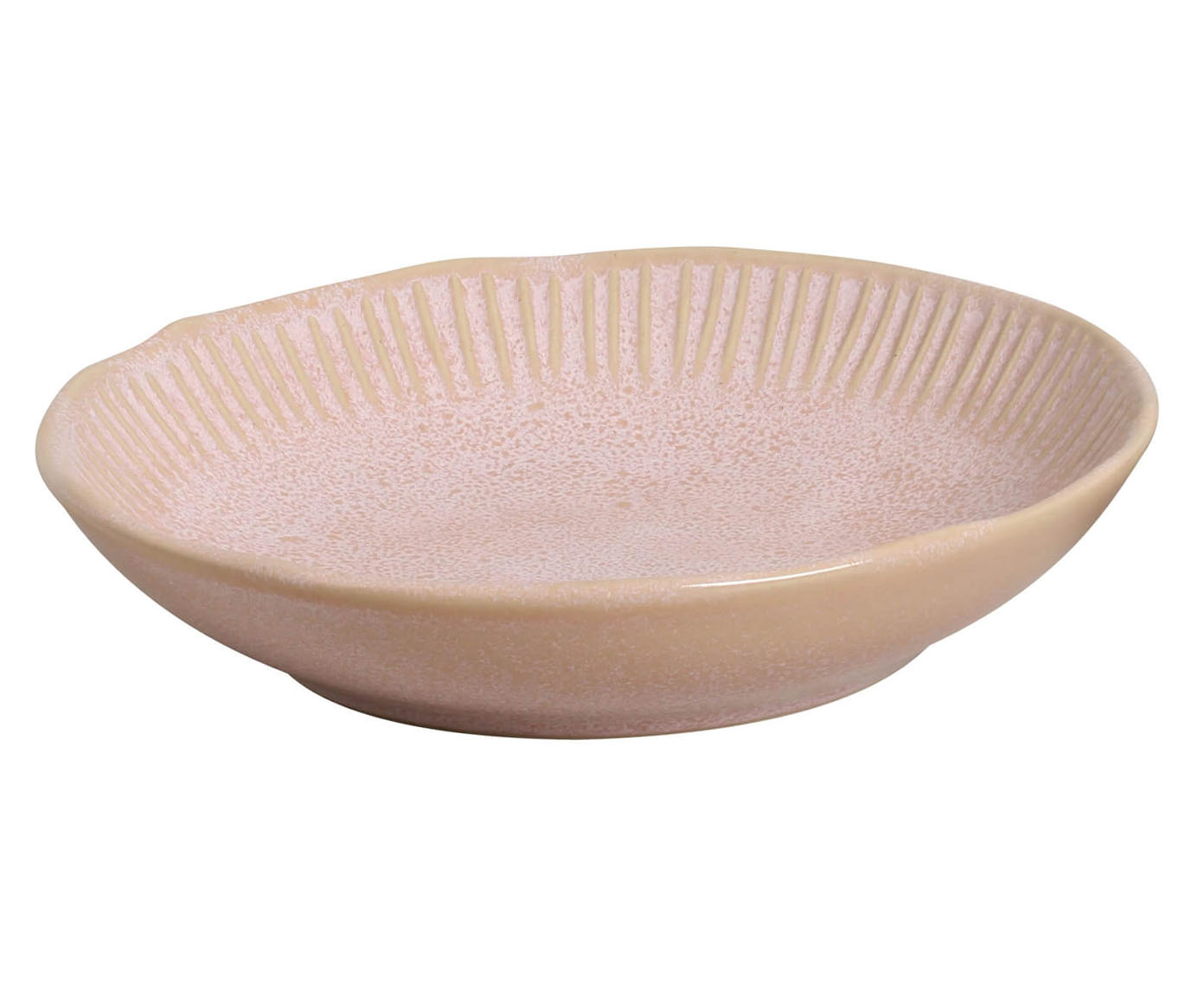 Jogo de Pratos Fundo Linhas Litchi Rosa - image 1