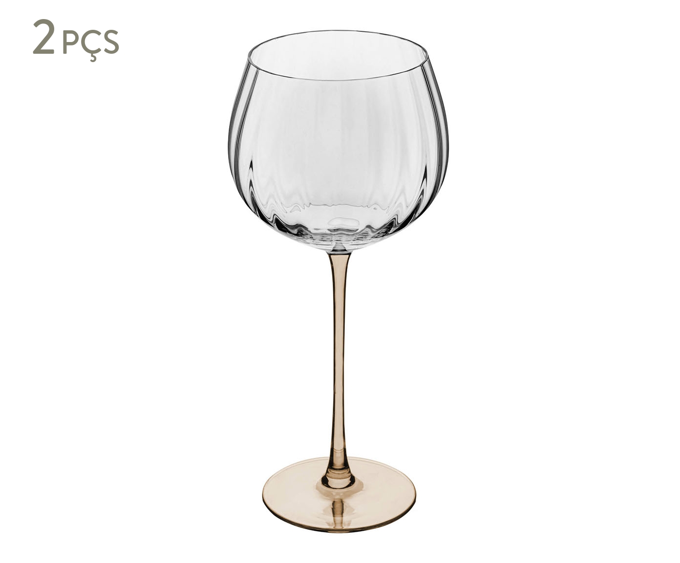 Jogo de Ta&ccedil;as para Vinho Classic com Haste &Acirc;mbar II - image 0
