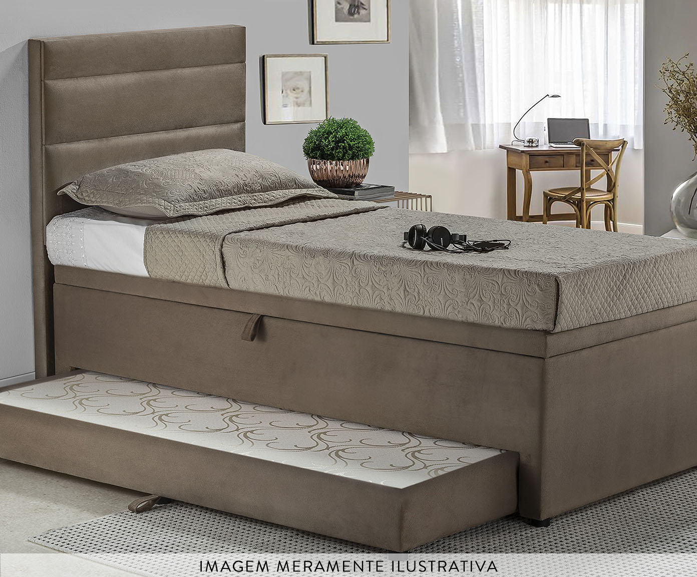 Cama Box Ba&uacute; 3 em 1 - Marrom image number 4