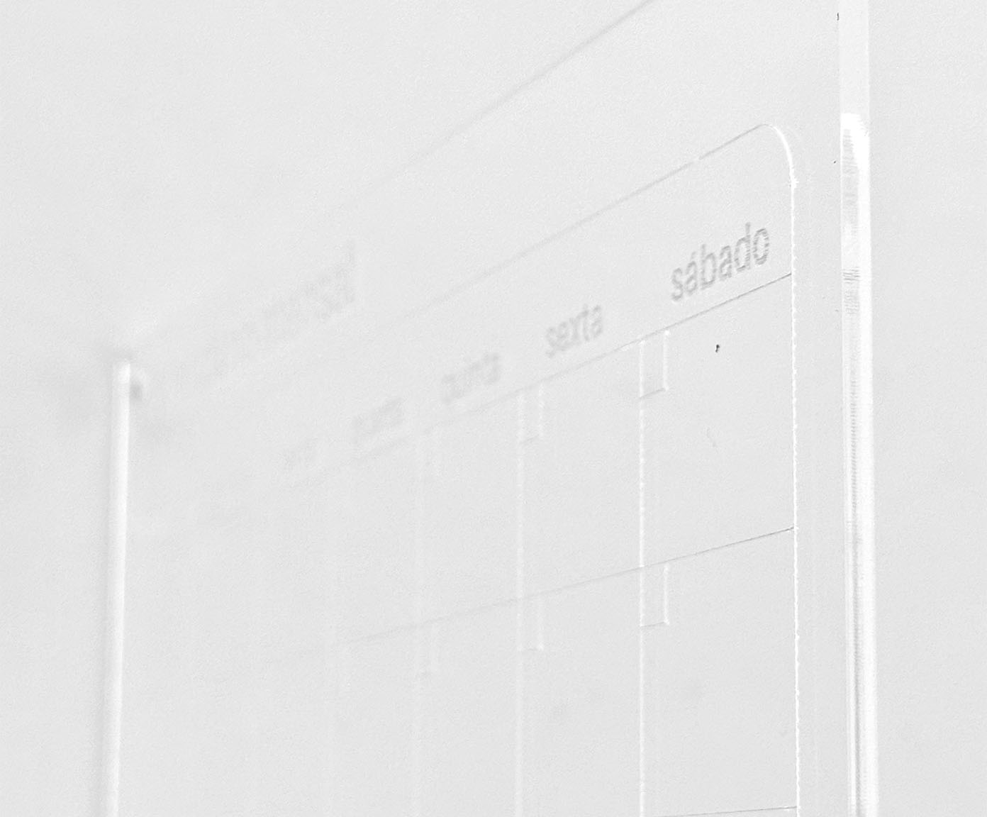 Calend&aacute;rio Geladeira Mensal Transparente image number 2