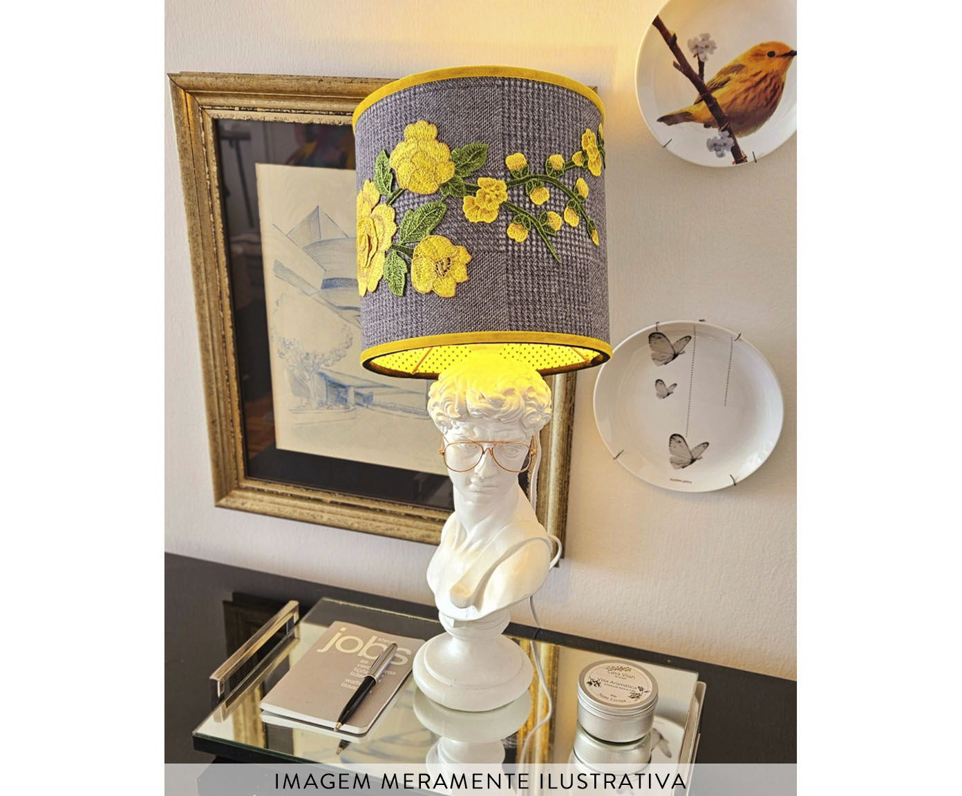 Prato de Porcelana Bebel Amarelo - image 1