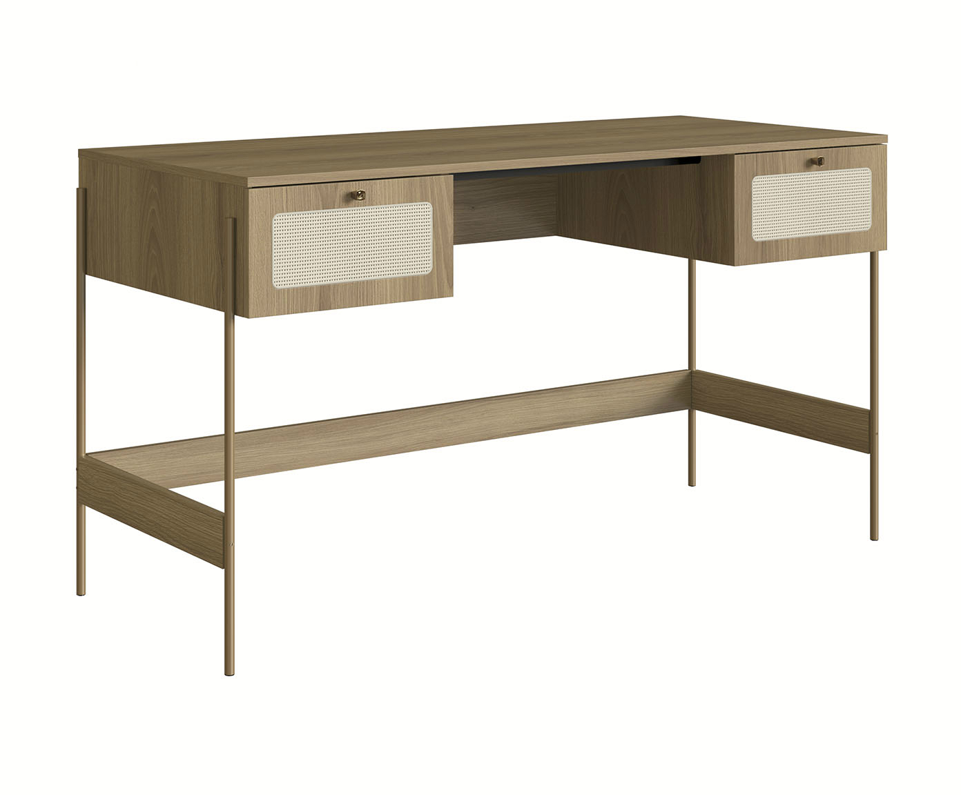 Escrivaninha Industrial Hanover e Dourado - image 0
