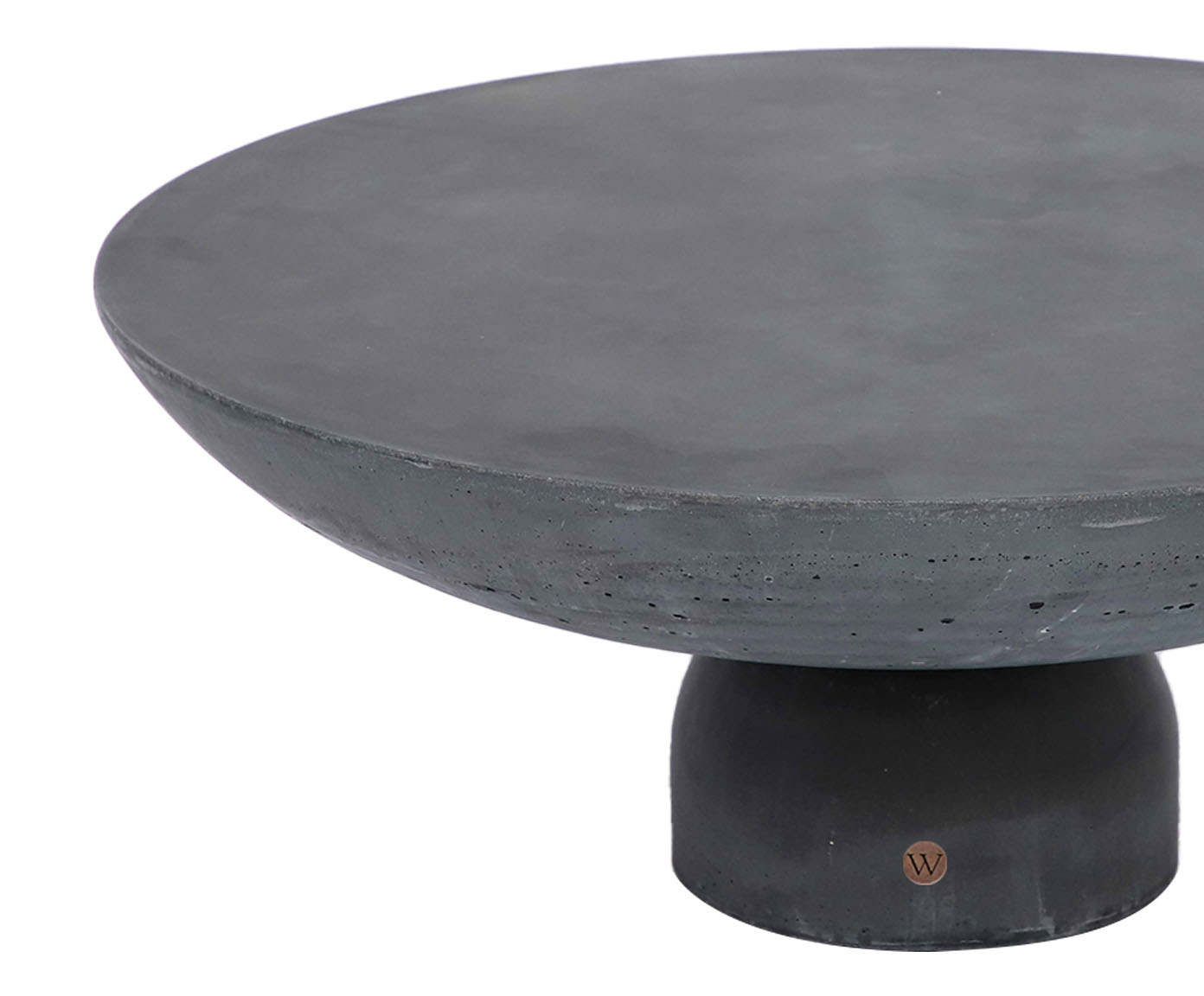 Mesa de Centro M&eacute;dia Brut em Concreto -  Cinza Escuro image number 3