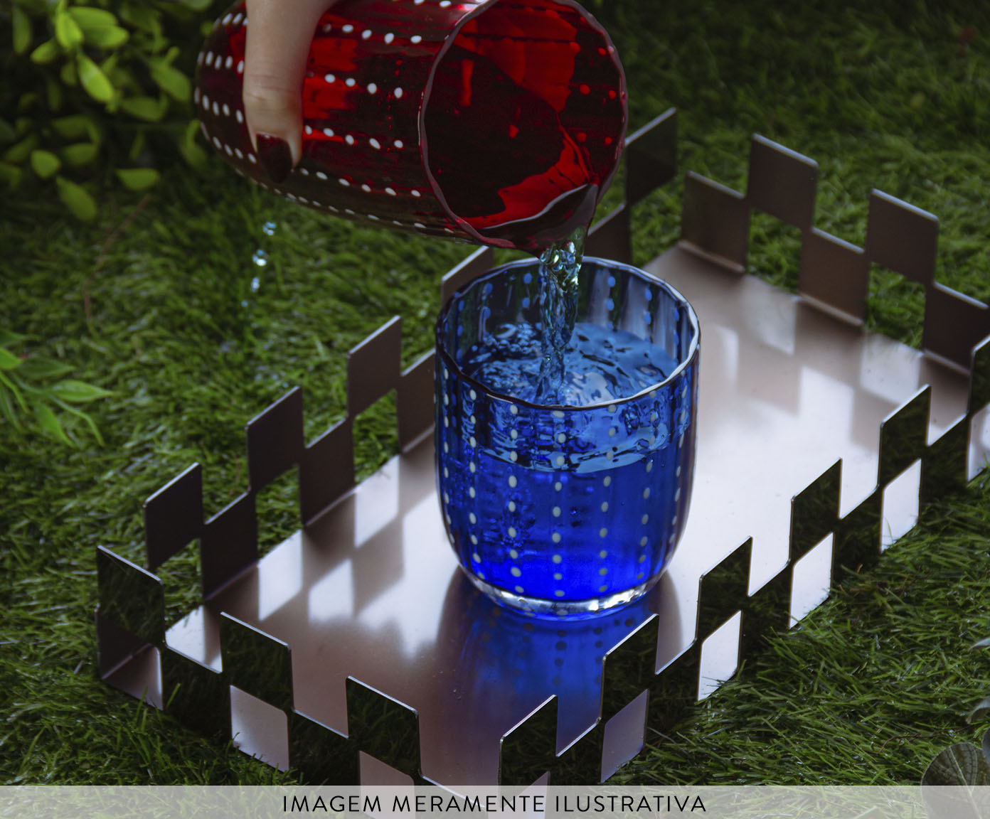 Jogo de Ta&ccedil;as para Vinho Orqu&iacute;dea Vermelho image number 4