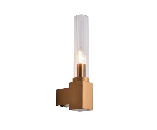 Arandela Agostino Dourado e Transparente - image 0