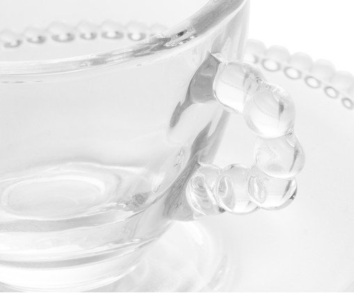 Jogo de X&iacute;caras de Caf&eacute; e Pires em Cristal Pearl image number 3