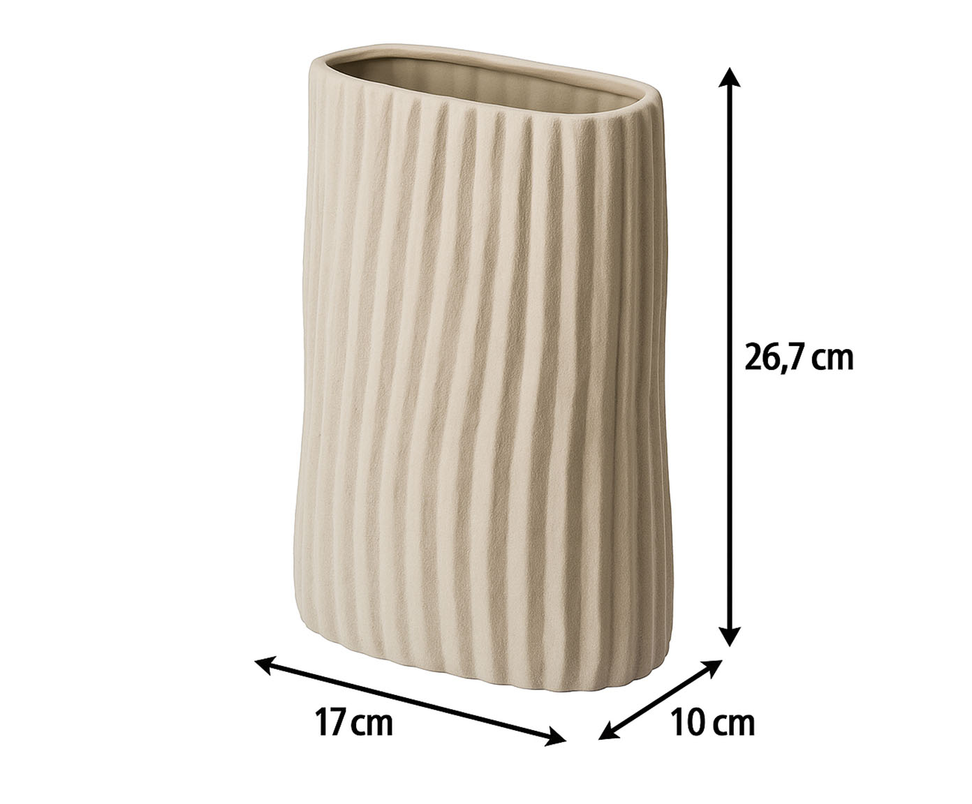 Vaso Cer&ecirc;mico Listras Fendi image number 4