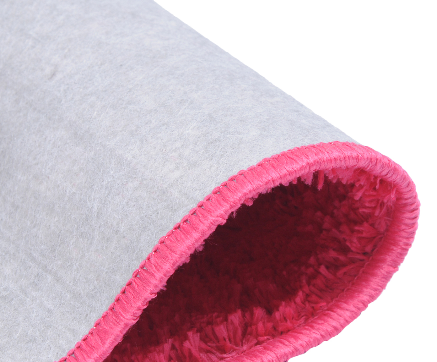 Tapete Shaggy Redondo Smooth Teen Pink - image 1