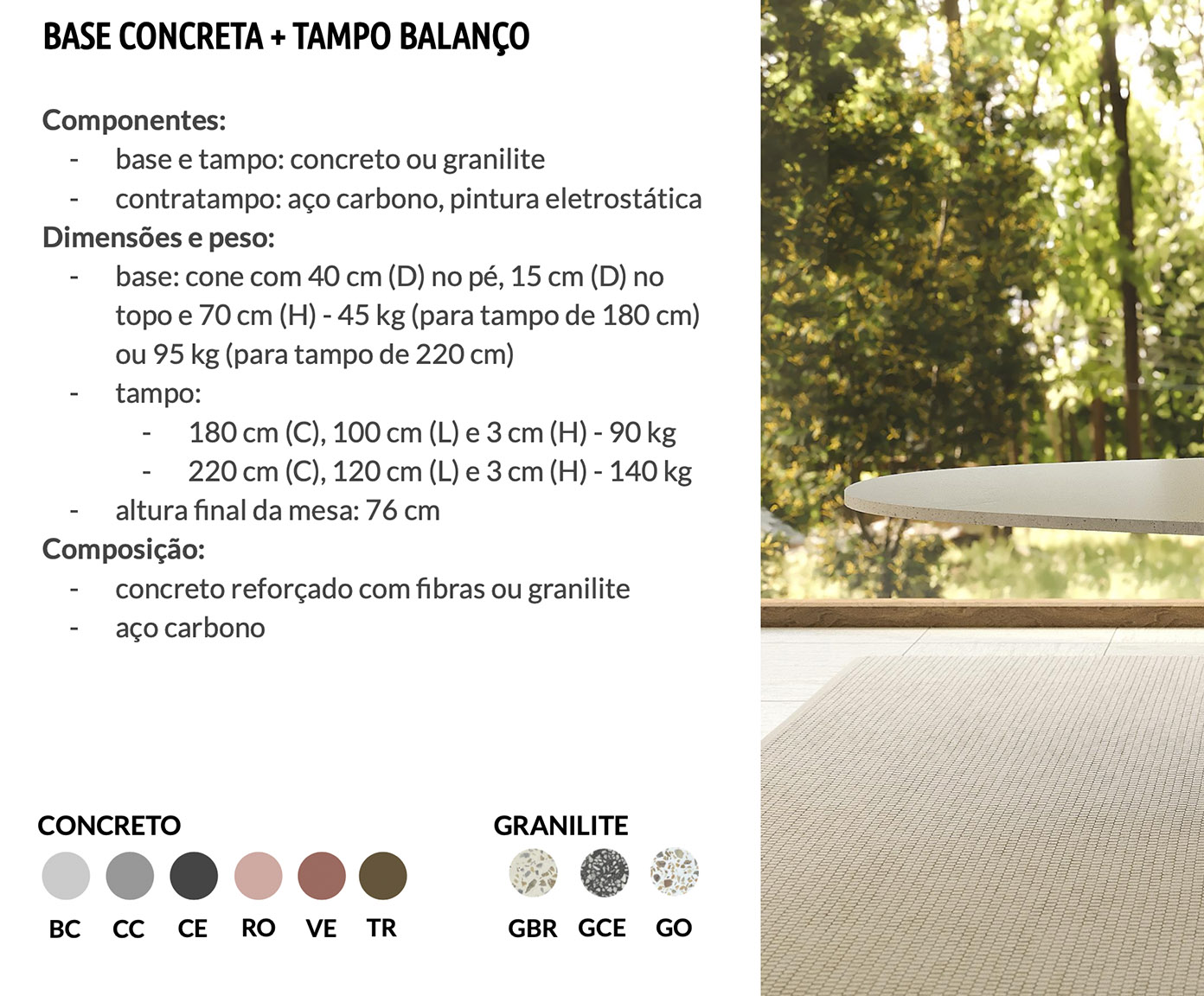 Mesa de Jantar com Tampo Balan&ccedil;o Branco - image 1
