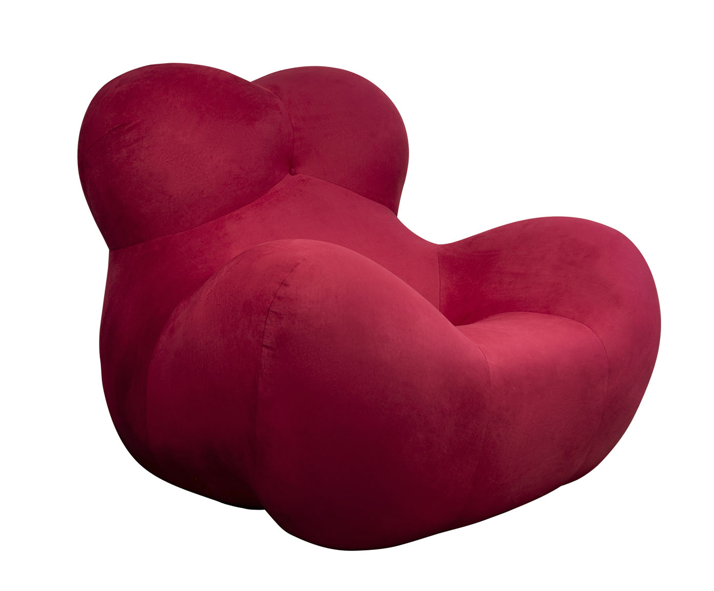 Poltrona com Pufe Femminile - Vermelho image number 2