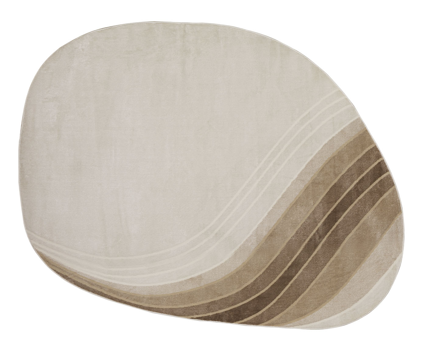 Tapete Waves Bege e Marrom - image 0
