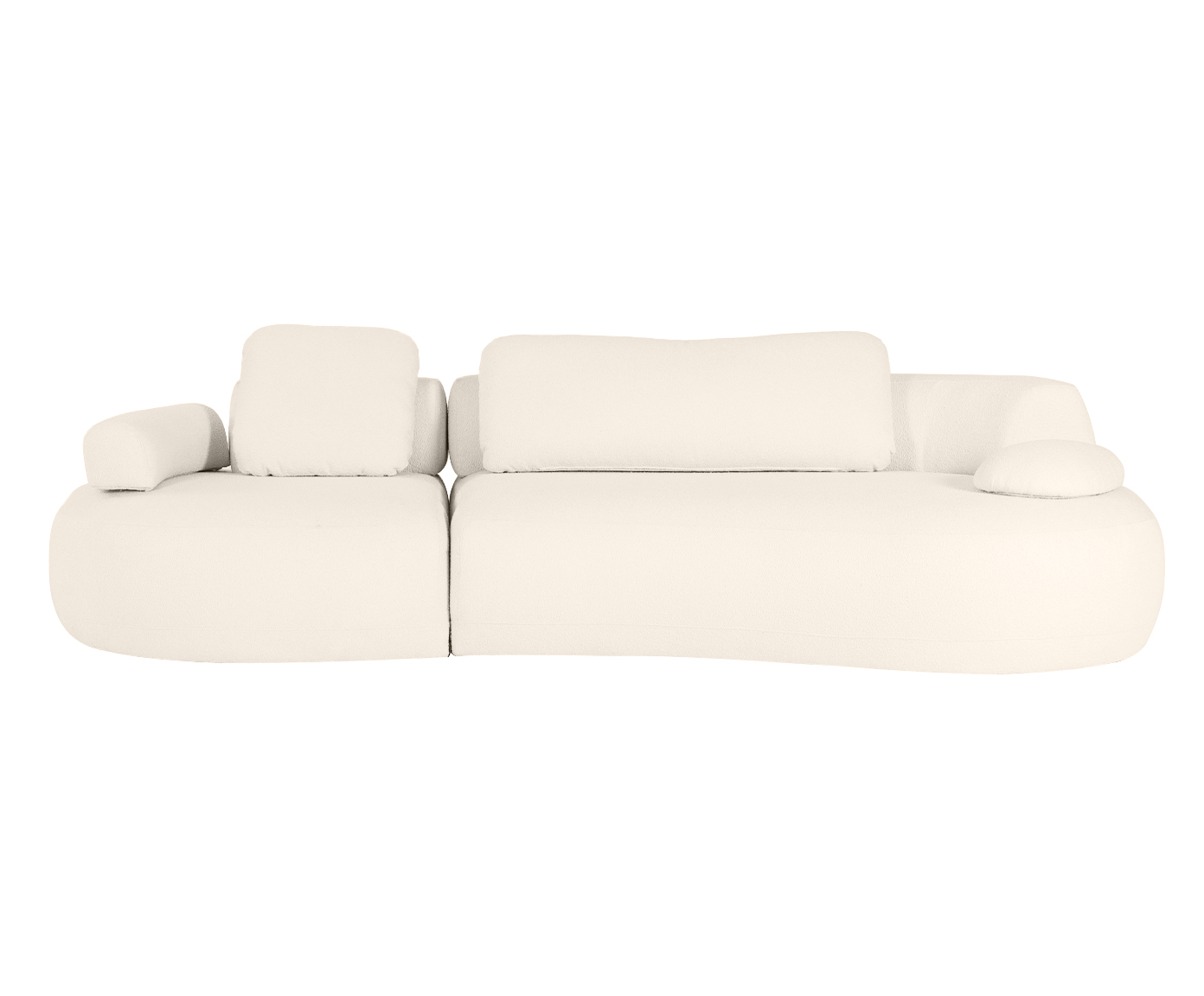 Sof&aacute; Laguna by Elle - Lateral Direta Estendida Boucle Off White VII - image 0