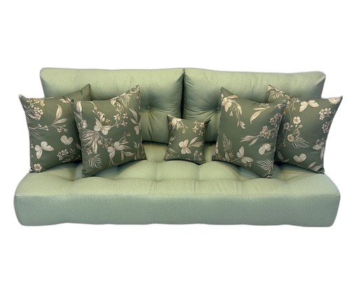 Futon Turco com Almofadas verde - image 0