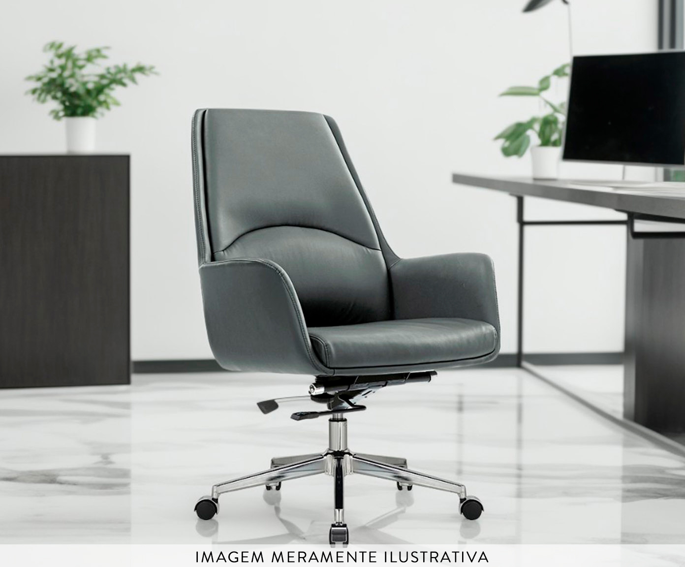 Cadeira Office Atlanta Cinza image number 6