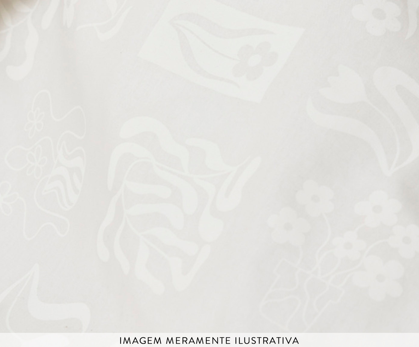 Jogo de Cobre-Leito Percalle Estampado All White 200 Fios - image 1