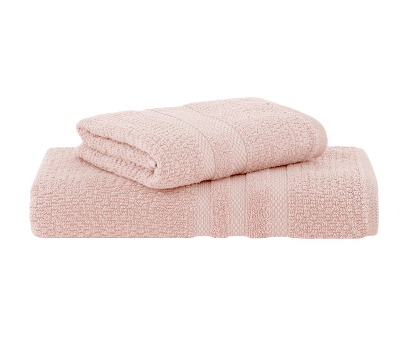 Jogo De Toalhas Vanilla Extra Soft Banho Rosa Velvet 2 Pe&ccedil;as - image 0