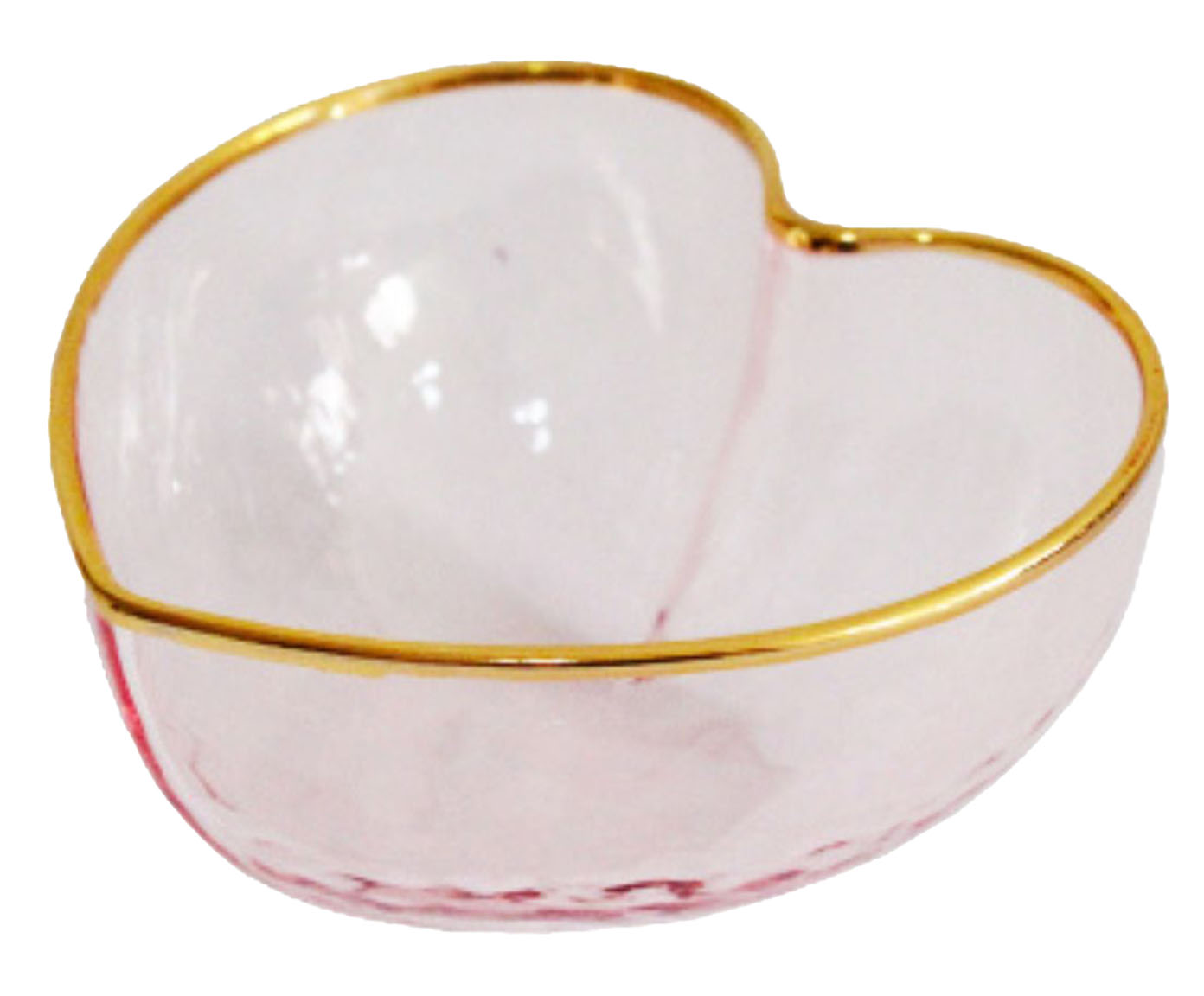 Enfeite Brisa Heart Rosa e Dourado - image 0