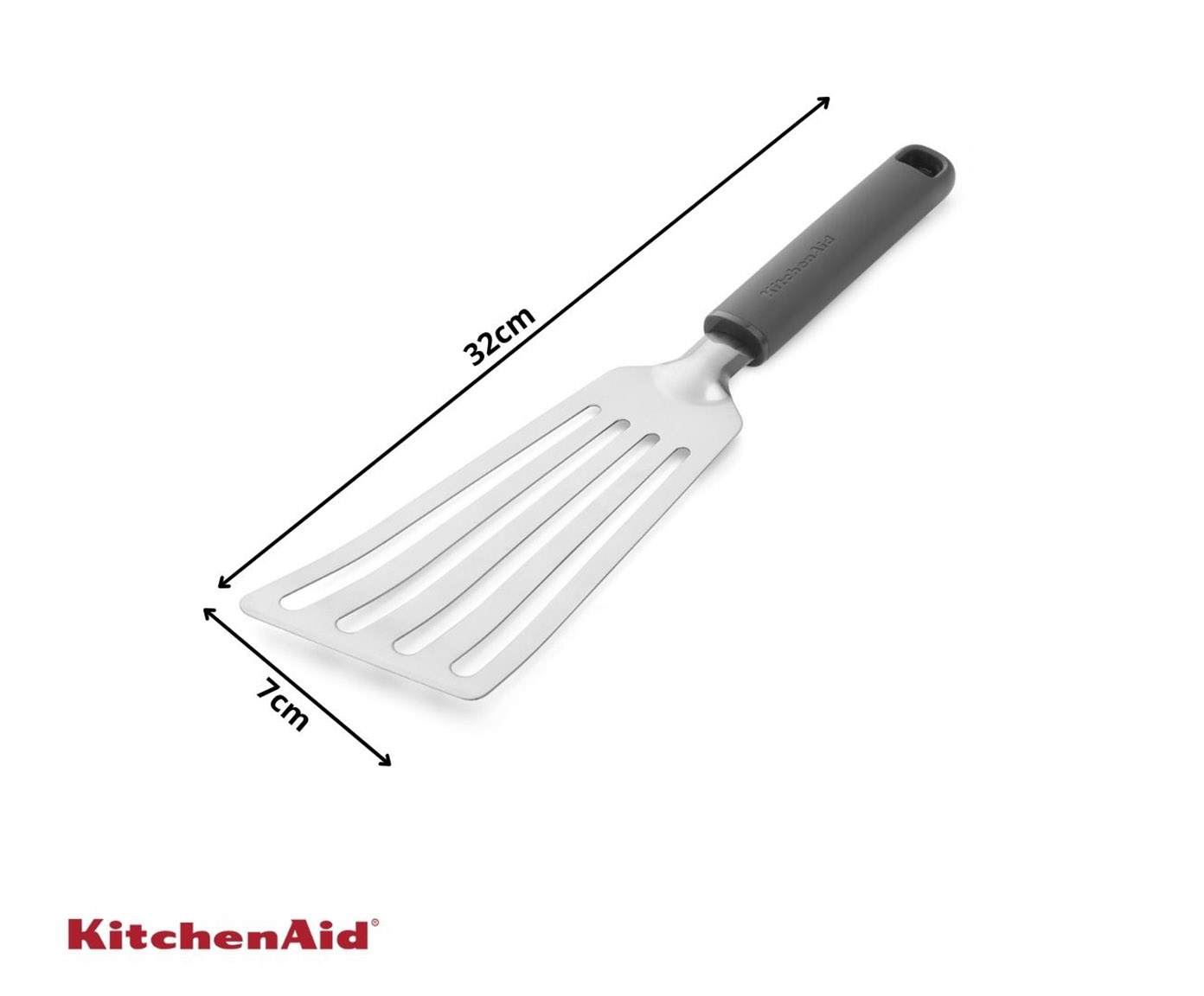 Esp&aacute;tula Perfurada em A&ccedil;o Inox Kitchenaid Cinza - image 1