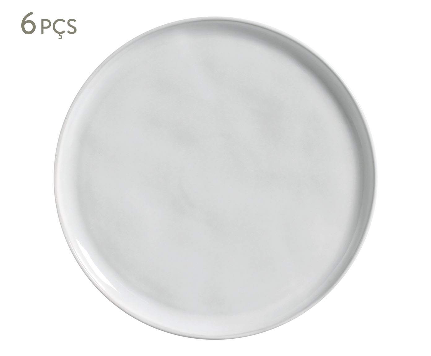 Jogo de Pratos Raso Bio New White - image 0