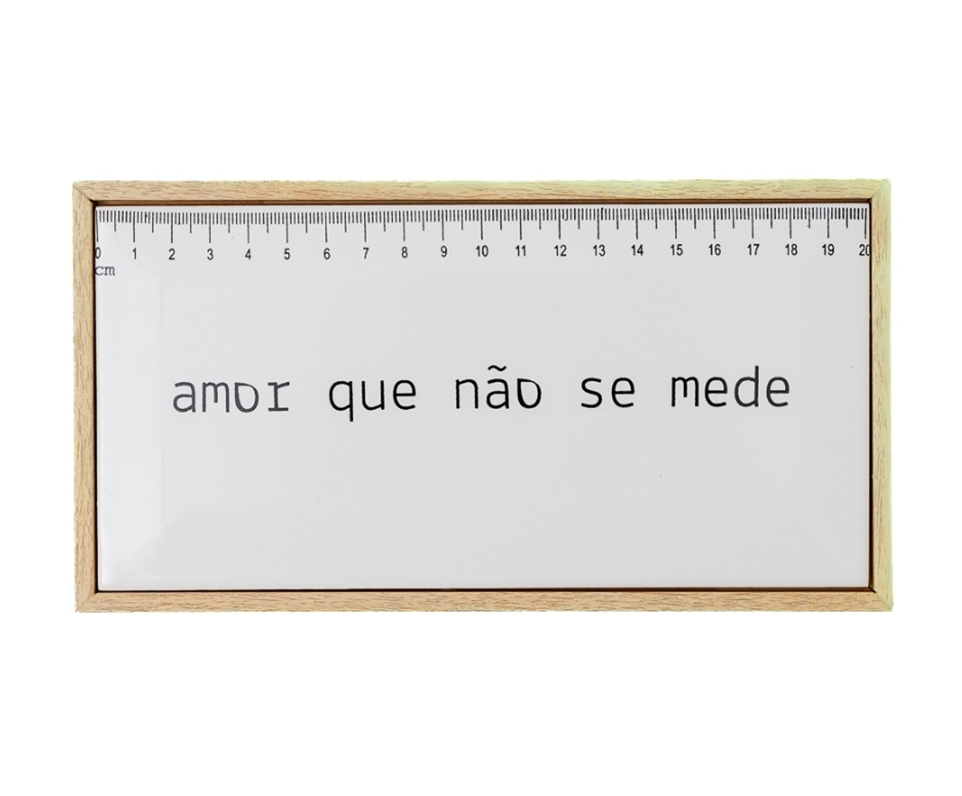 Azulejo Decorativo com Moldura "Amor que n&atilde;o se mede" - image 0