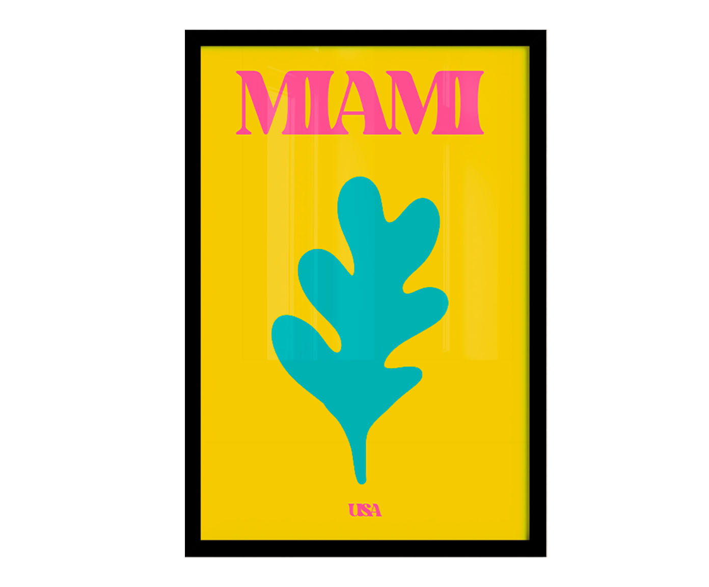 Quadro Miami com Moldura Preta - image 0