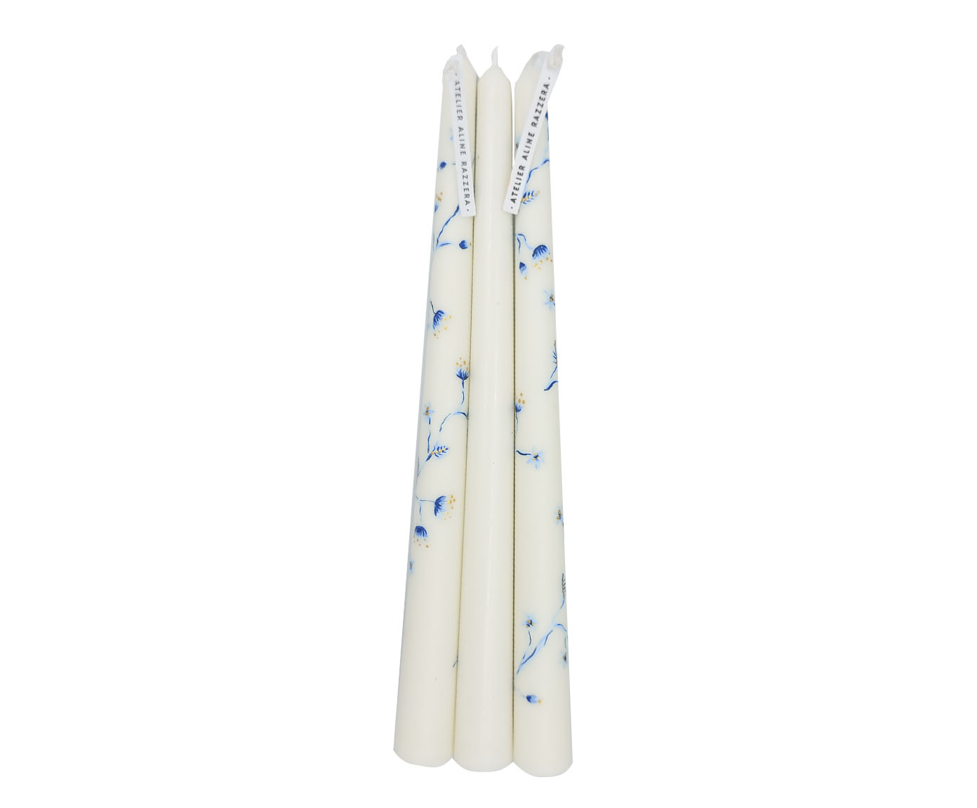 Velas para Casti&ccedil;al Blue Flowers - 3 pe&ccedil;as - image 0