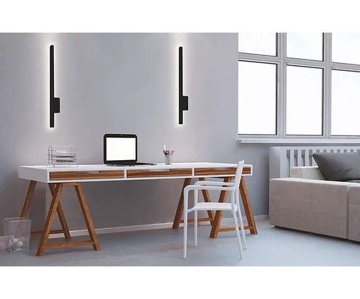 Arandela de Led Luz indireta Candace l Preto  - Bivolt - image 1
