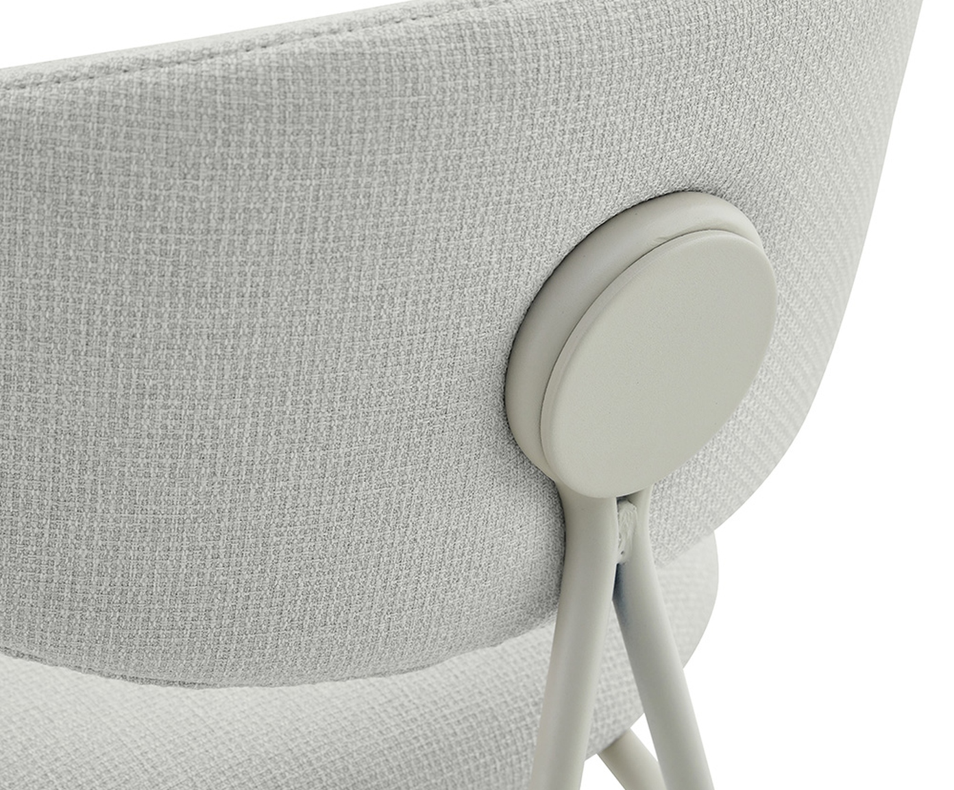 Banqueta Pilar Tecido Off White Base Off White image number 4