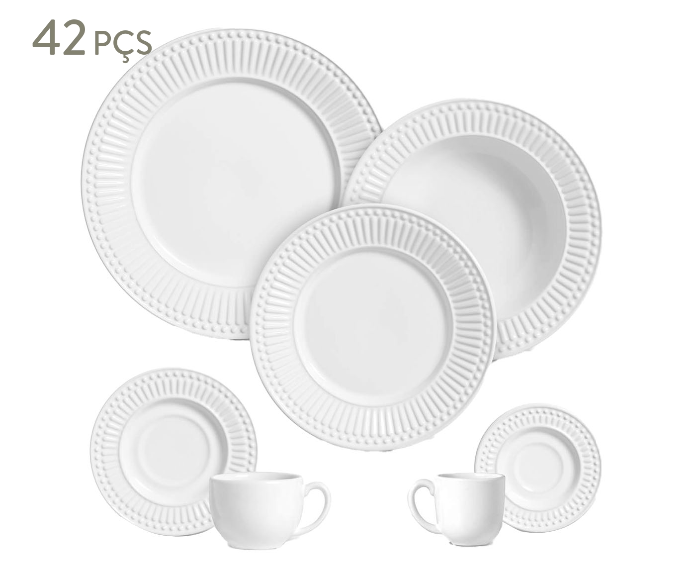 Aparelho de Jantar Roma Branco - image 0