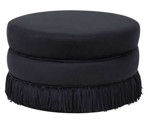 Puff Franja Disco - Preto - image 0