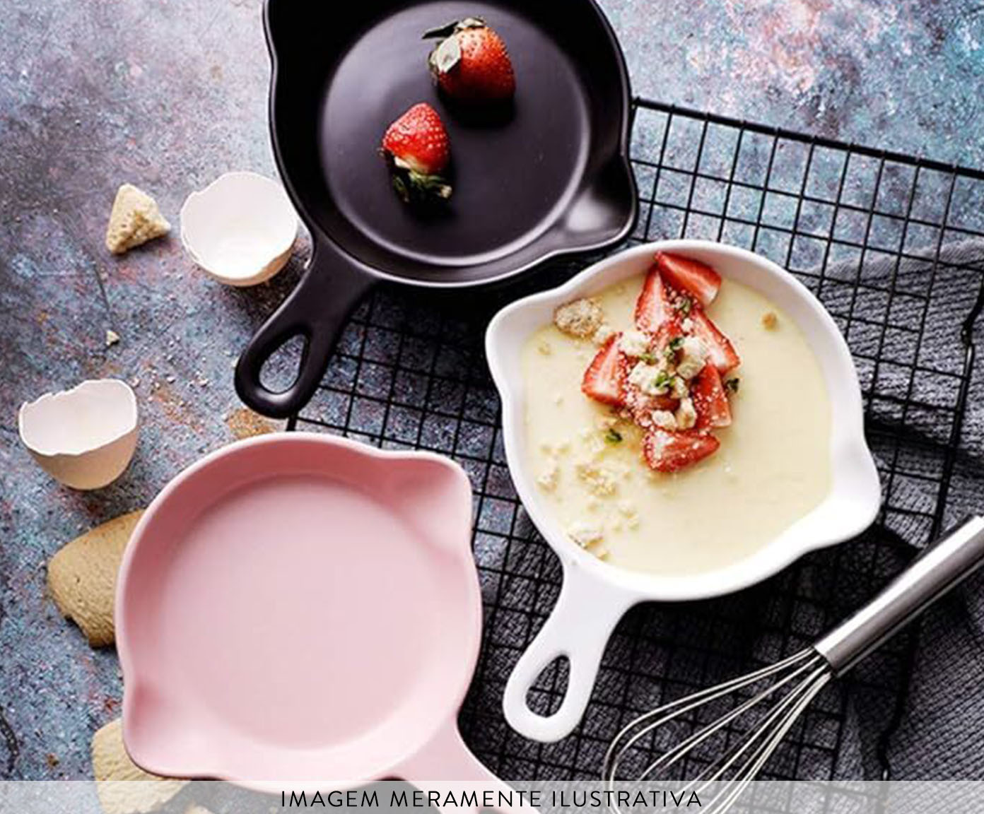 Travessa Frigideira em Porcelana Gourmand Rosa image number 2
