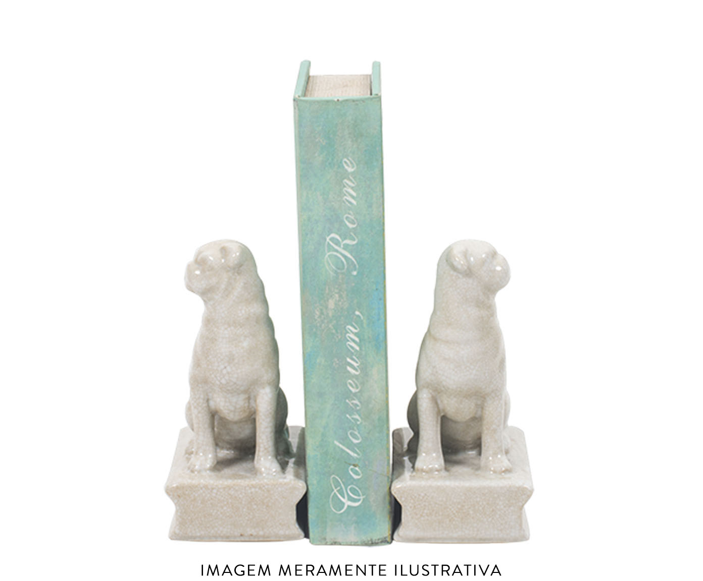 Aparador de Livros em Porcelana Dog Amur image number 2