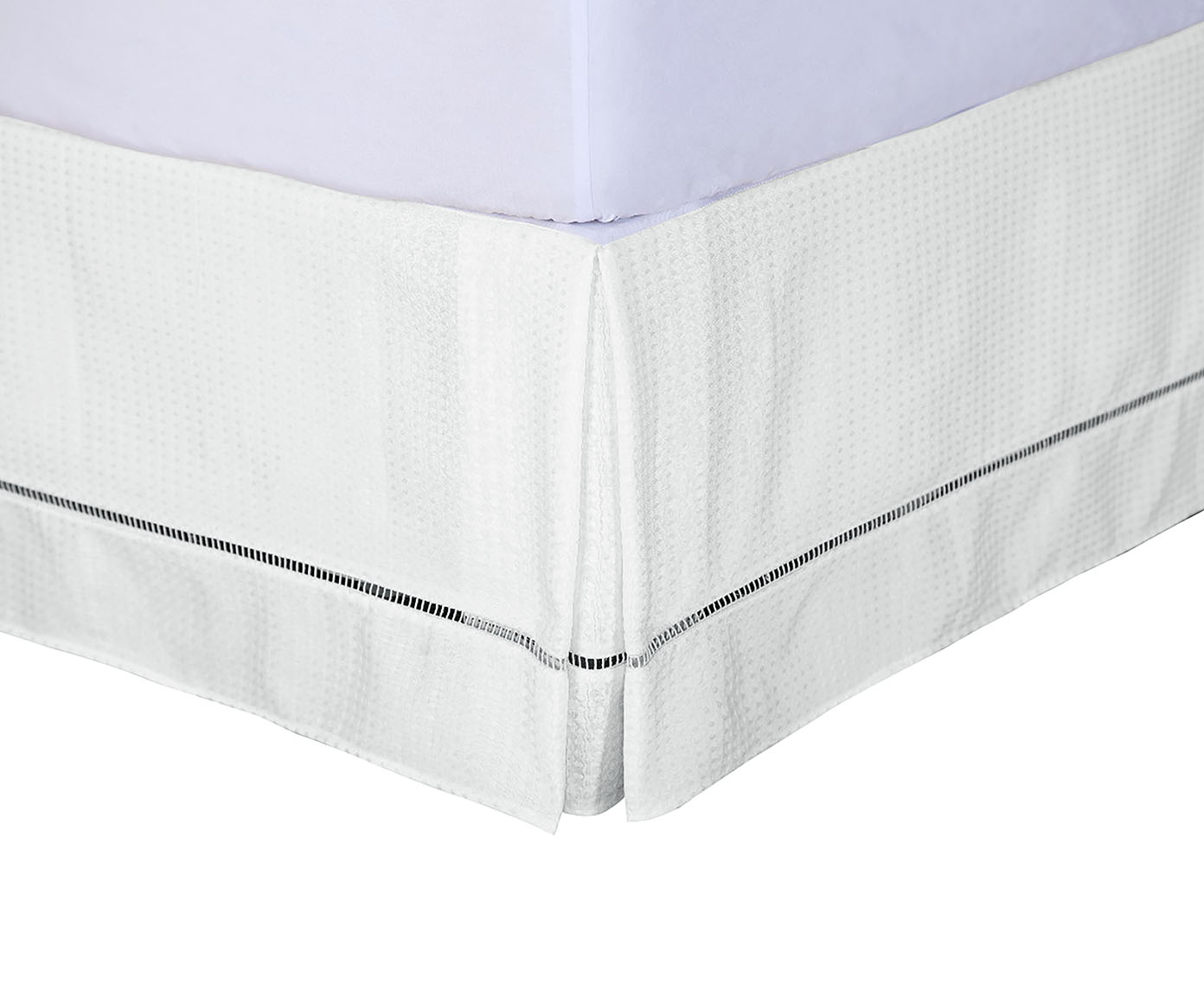 Saia Box Requinte Piquet Ponto Palito Branco - image 0