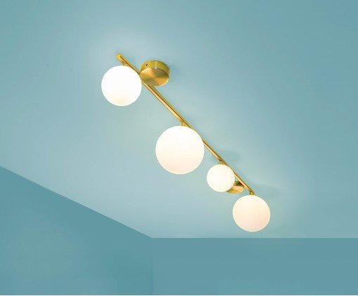 Plafon Poldi Dourado e Branco - image 1