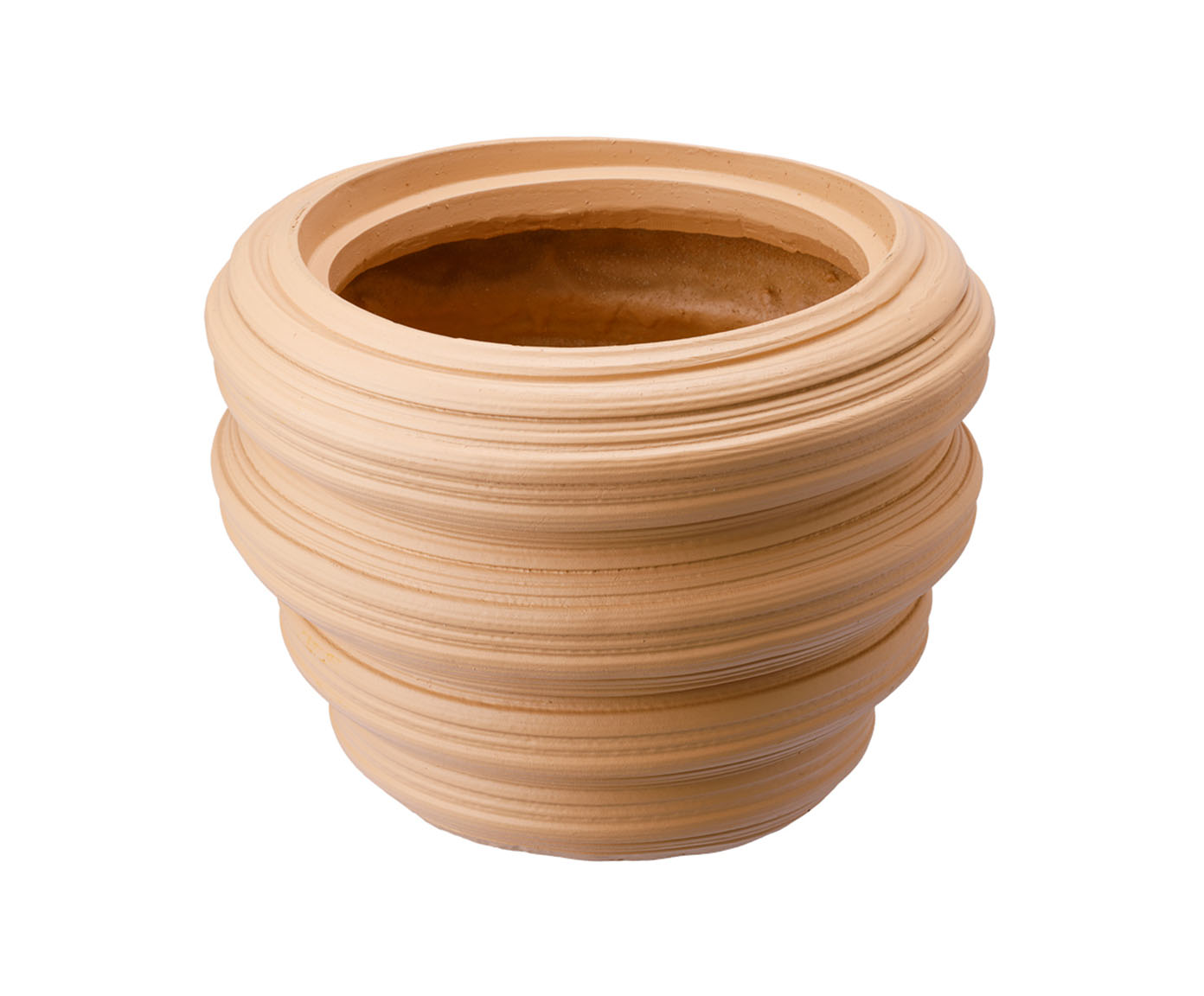 Vaso Cer&ecirc;mico Redemoinho Bege - image 0