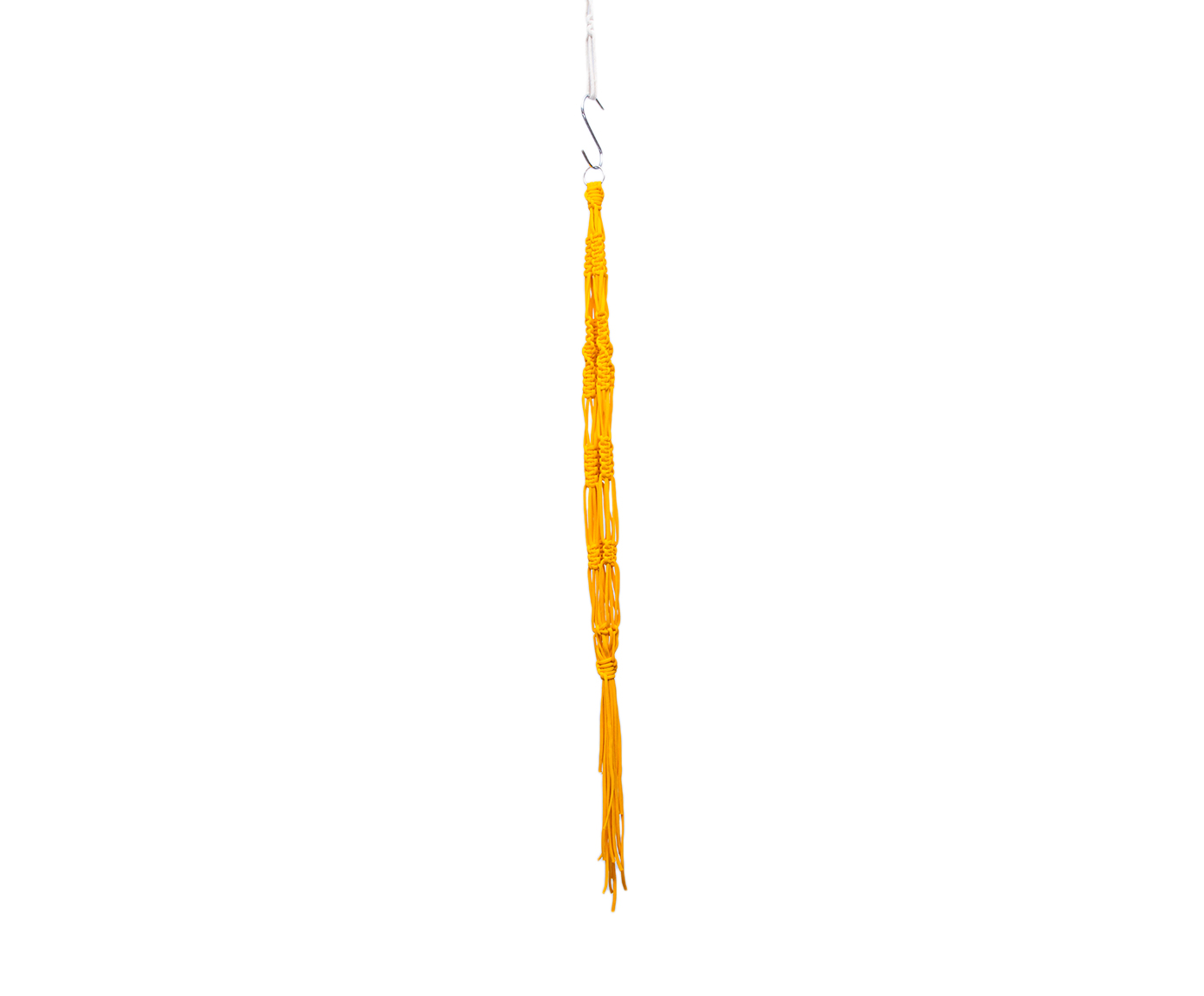 Hanger em Macram&ecirc; Dna Amarelo - image 1
