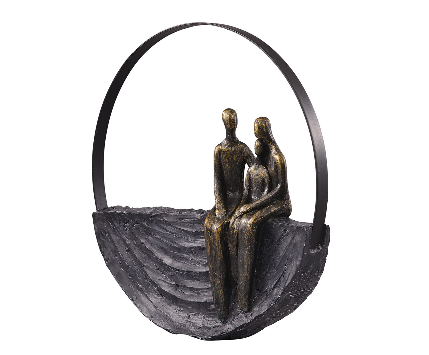 Escultura em Resina Austen II - Preta - image 1