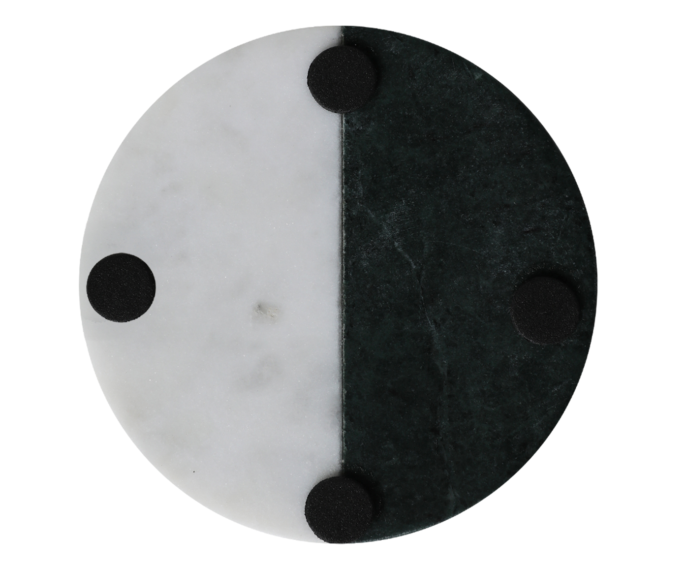 Jogo de Porta-Copos em M&aacute;rmore Orfeu Branco e Verde - 4 p&ccedil;s image number 4