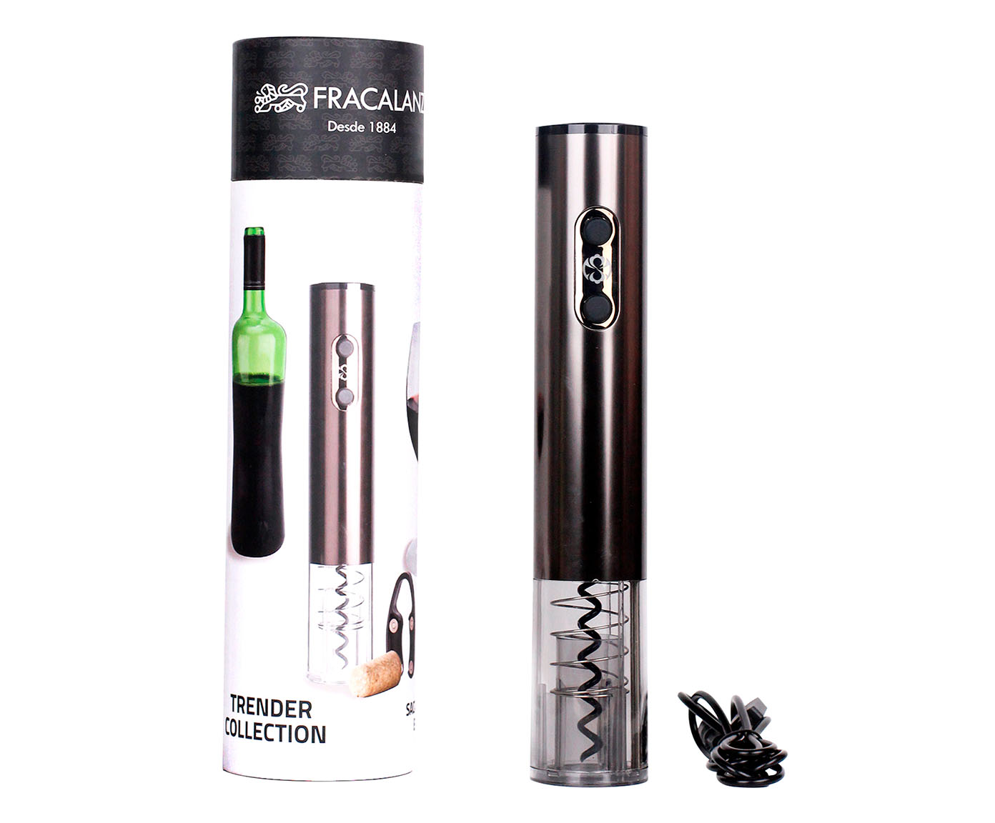 Saca-Rolhas Eletrico Trender com Lacre - image 1