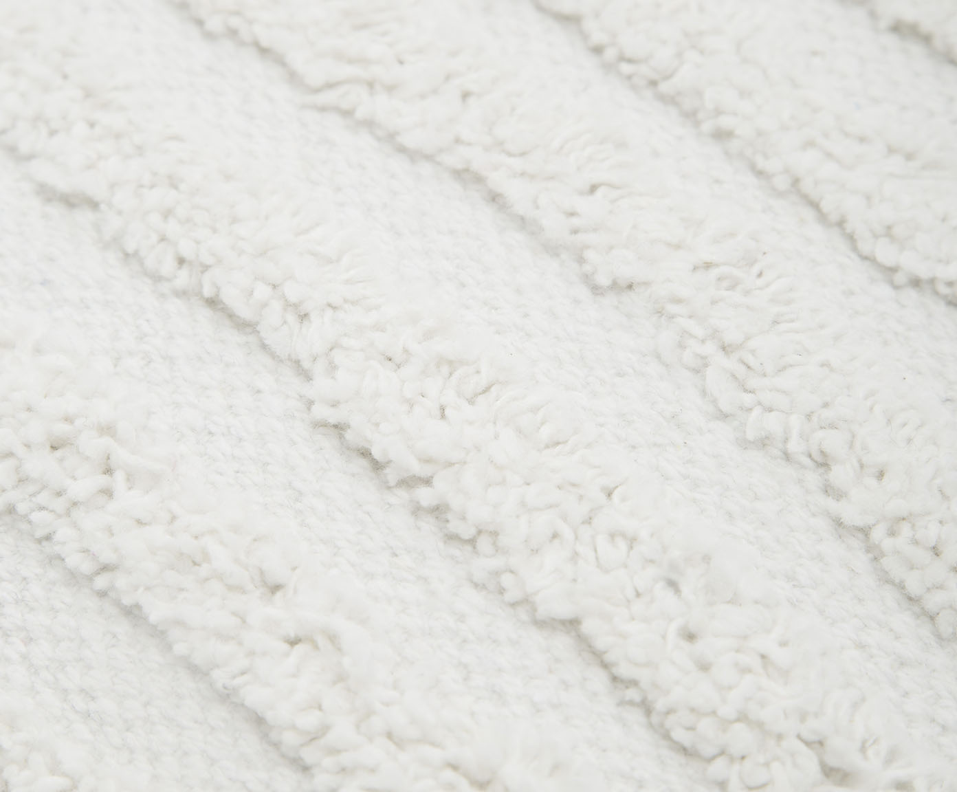 Capa de Almofada Algod&atilde;o Listrada Tufting Off-White image number 3